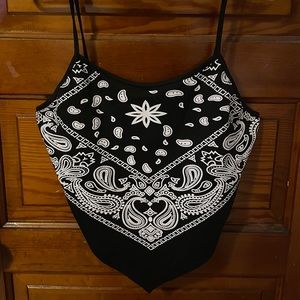 Large - Bandana Tank/Croptop